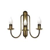 Lampy ścienne - Lemir Kandelabr Kinkiet 3 - punktowy - Patyna 192/K3 426 / 192/K3 - miniaturka - grafika 1