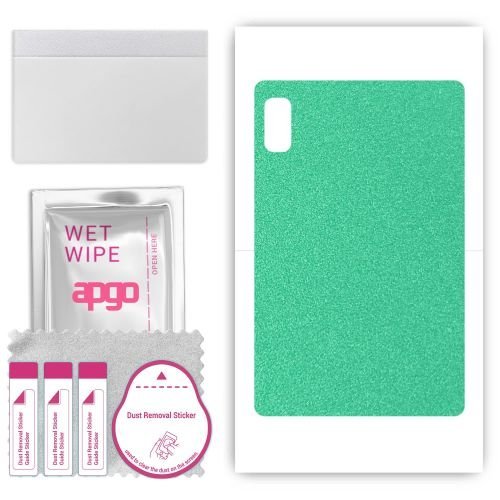 folia naklejka skórka strukturalna na TYŁ do Lenovo Tab M9 WiFi - Seledynowy Pastel Matowy Chropowaty Baranek - apgo SKINS
