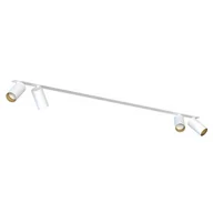 Lampy sufitowe - Nowodvorski Lampa 4 punktowa podtynkowa MONO SURFACE IV szer. 118cm GU10 biały złoty 7686 - miniaturka - grafika 1