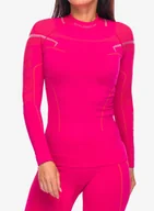 Bluzy sportowe damskie - Bluza damska Brubeck Thermo Sweatshirt - fuchsia - miniaturka - grafika 1