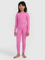 Piżamy dla dziewczynek - Dziewczęca bielizna termoaktywna komplet 4F 4FJRAW25USEAF264 - różowa - 4F JUNIOR - miniaturka - grafika 1
