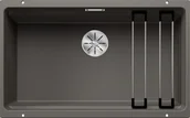 Zlewozmywaki - BLANCO Zlewozmywak ETAGON 700-U z korkiem INFINO, SZYNY WULKANICZNY SZARY - miniaturka - grafika 1