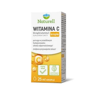 Naturell Witamina C 50 mg/ml Krople, 25 ml - Witaminy i minerały - miniaturka - grafika 1