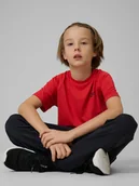 Koszulki dla chłopców - 4F Koszulka sportowa szybkoschnąca chłopięca - pomarańczowa 158/164 (12-14 lat) - miniaturka - grafika 1