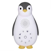 Lampy pozostałe - Zazu, Pingwin Zoe, Musicbox z głośnikiem bezprzewodowym, szary, 16x10x5 cm - miniaturka - grafika 1