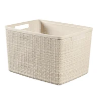 Kosze wiklinowe - Żółty kosz Curver Jute, 20 l - miniaturka - grafika 1