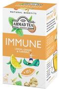 Herbata - Ahmad Tea Immune Healthy Benefit Napar Imbir Kurkuma 20 Torebek Aluminiowych - miniaturka - grafika 1