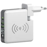 Złącza, przejściówki, adaptery - Forever Ładowarka sieciowa z bezprzewodowym power bankiem 6700mAh - miniaturka - grafika 1