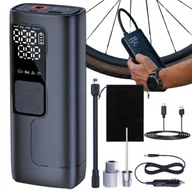 Akcesoria motoryzacyjne - Pompka elektryczna kompresor bezprzewodowa samochodowa rower 5200mAh 150psi - miniaturka - grafika 1
