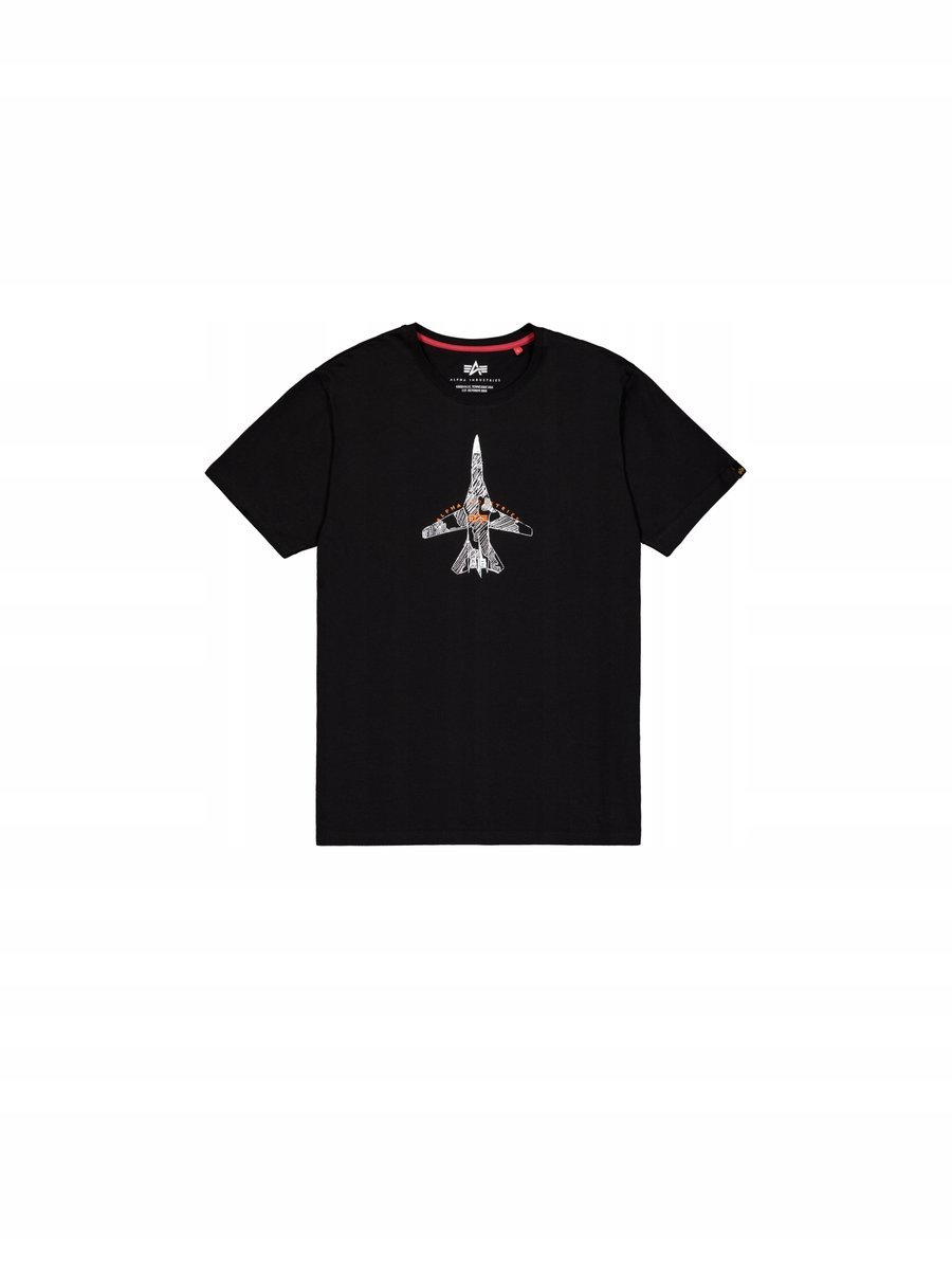 Alpha Industries T-shirt Air Force Sketch (266548) czarny M