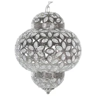 Lampy sufitowe - Beliani Lampa wisząca niklowa BANDAMA - miniaturka - grafika 1