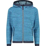 Kurtki i płaszcze dla dziewczynek - CMP - Kid G Jacket Fix Hood, Girl, Turchese-Purple Fluo, 98 - miniaturka - grafika 1
