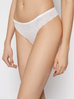 Majtki damskie - Calvin Klein Underwear Stringi 000QF5244E Biały - grafika 1