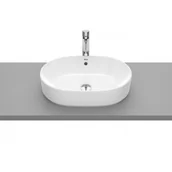 Umywalki - Roca A3270Y1S00 GAP Umywalka nablatowa owalna 55x39 cm bez otworu na bateri$125 z przelewem Supraglaze$126 - miniaturka - grafika 1