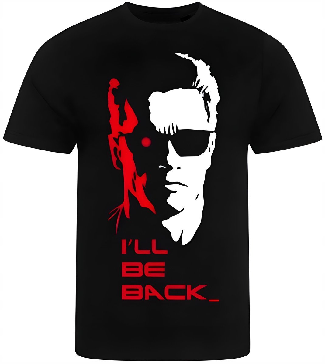 KOSZULKA MĘSKA NADRUK FILMOWA TERMINATOR PREZENT PREMIUM M