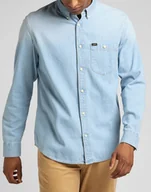 Koszule męskie - Lee Riveted Męska Koszula Jeansowa Shirt Space L66Icu50-2Xl - miniaturka - grafika 1