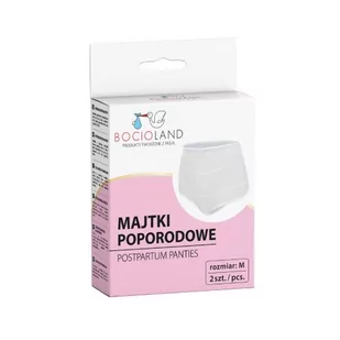 BOCIOLAND Majtki poporodowe siateczkowe rozm. M, 2szt. - >>> DARMOWA od 99zł <<< w 24h ! - Bielizna lecznicza - miniaturka - grafika 1