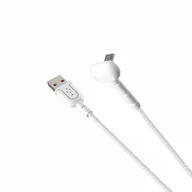 Kable USB - Kabel VIDVIE CB451 USB/Micro 2.4A, 1.2m biały - miniaturka - grafika 1