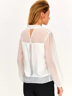 Bluzki damskie - Bluzka z szyfonu wiskozowego - miniaturka - grafika 1