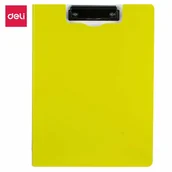 Deski z klipsem - Deska z klipem Deli pionowa A4 zamykana PP seria RIO zielona - miniaturka - grafika 1