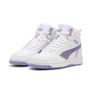 Puma Buty Rebound V6 Mid Bouncy Sky Jr 39872501 - Buty dla dziewczynek - miniaturka - grafika 1