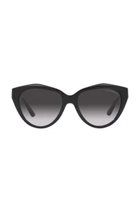 Emporio Armani okulary przeciwsłoneczne damskie kolor czarny - Okulary przeciwsłoneczne - miniaturka - grafika 1