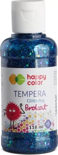 GDD Farba Tempera 118ml brokat niebieska HAPPY COLOR - GDD - Przybory szkolne - miniaturka - grafika 1