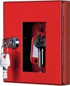 Szafki na klucze - Leomar Szafka na klucz ewakuacyjny SKE/BZ. Szafka metalowa na 1 klucz - miniaturka - grafika 1