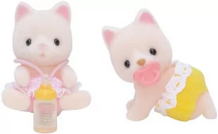 Sylvanian Families Bliźniaki jedwabistych kotków 3219 - Figurki dla dzieci - miniaturka - grafika 1