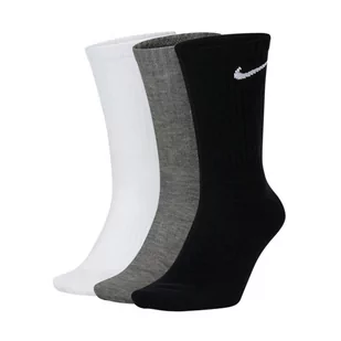 Skarpety Nike Everyday Lightweight Crew 3Pak SX7676 (kolor Biały. Czarny. Szary/Srebrny, rozmiar L ( 42 - 46 )) - Skarpetki damskie - miniaturka - grafika 1