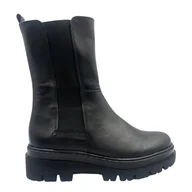 Botki damskie - Buty damskie botki Gabor 72.751.07 rozmiar 35,5 czarne skórzane - miniaturka - grafika 1