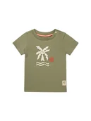 Kaftaniki dla niemowląt - Noppies Koszulka "Obu" w kolorze khaki - miniaturka - grafika 1