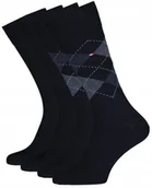 Skarpetki męskie - Tommy Hilfiger Skarpety Męskie 39-42 Romby Granat - miniaturka - grafika 1
