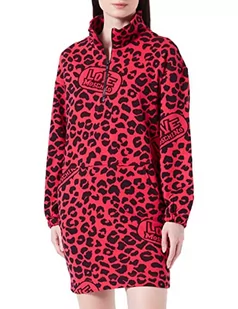 Love Moschino Sukienka damska, czerwony czarny (Red Black), 42 - Sukienki - miniaturka - grafika 1