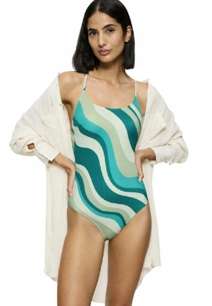 TRIUMPH JEDNOCZĘŚCIOWY STRÓJ KĄPIELOWY W FALISTY WZÓR 40D J5A