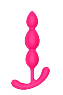 Kulki analne - Dream Toys Silky Smooth T Teardrop - Koraliki analne - grafika 1