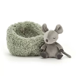 MASKOTKA JELLYCAT - ŚPIĄCA MYSZKA W GNIAZDKU - Maskotki i pluszaki - miniaturka - grafika 1