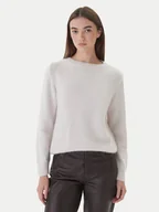 Swetry damskie - Dixie Sweter M277Y066A 1160 Biały Regular Fit - miniaturka - grafika 1