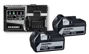 Hikoki UC18YSL3 WGZ zestaw zasilający 18V 2x5,0Ah Li-Ion BSL1850 z ładowarką UC18YSL3 - Akumulatory do elektronarzędzi - miniaturka - grafika 1
