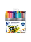 Kredki, ołówki, pastele i pisaki - Staedtler, Flamastry dwustronne Design Journey, 3 mm i 0.5-0.8 mm, 36 kolorów - miniaturka - grafika 1