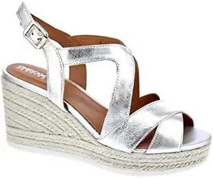 Geox Damski D Ponza espadryle Wedge sandal, LT złoty, 36 EU, Lt Gold, 36 EU - Espadryle damskie - miniaturka - grafika 1