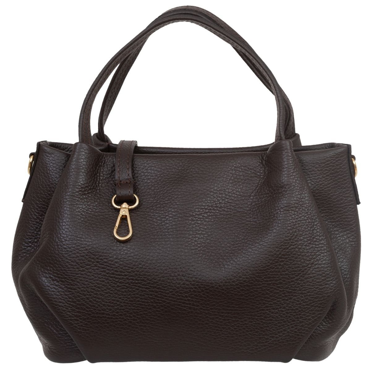 Torebka Damska Na Ramię Skórzana Vera Pelle Bolsa Choco