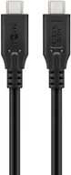 Kable komputerowe i do monitorów - Goobay 74188 kabel USB USB4 Gen 2x2 1,5 m USB C Czarny - miniaturka - grafika 1