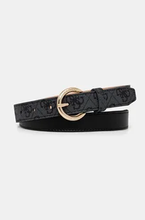 Guess pasek MIETTA damski kolor czarny BW9181 P4425 - Paski - miniaturka - grafika 1
