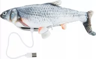 Zabawki dla kotów - Trixie Wriggle fish, zabawka, dla kota, 30 cm, z kocimiętką, ładowana USB - miniaturka - grafika 1
