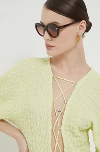 Tom Ford okulary przeciwsłoneczne damskie kolor brązowy - Okulary przeciwsłoneczne - miniaturka - grafika 1