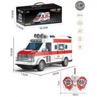 Zabawki zdalnie sterowane - Ambulans na radio ze światłem 569123 Hh Poland - miniaturka - grafika 1