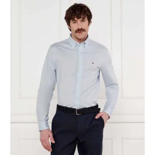 Tommy Hilfiger Koszula Regular Fit z dodatkiem lnu - Koszule męskie - miniaturka - grafika 1