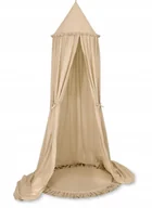 Pościel dla dzieci - Zestaw: baldachim wiszący do pokoju dziecięcego bawełniany i mata z falbank - miniaturka - grafika 1