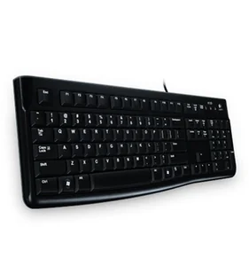 Logitech K120 Corded Keyboard klawiatura USB Grecki Czarny 920-002490 - Klawiatury - miniaturka - grafika 1